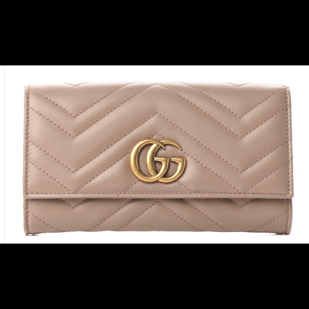AUTH Matelasse GG Marmont Continental Wallet